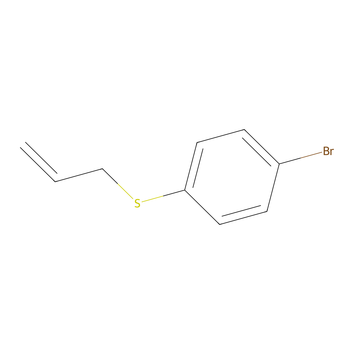 Allyl 4-bromophenyl sulfide molecular structure, CAS 6334-55-0
