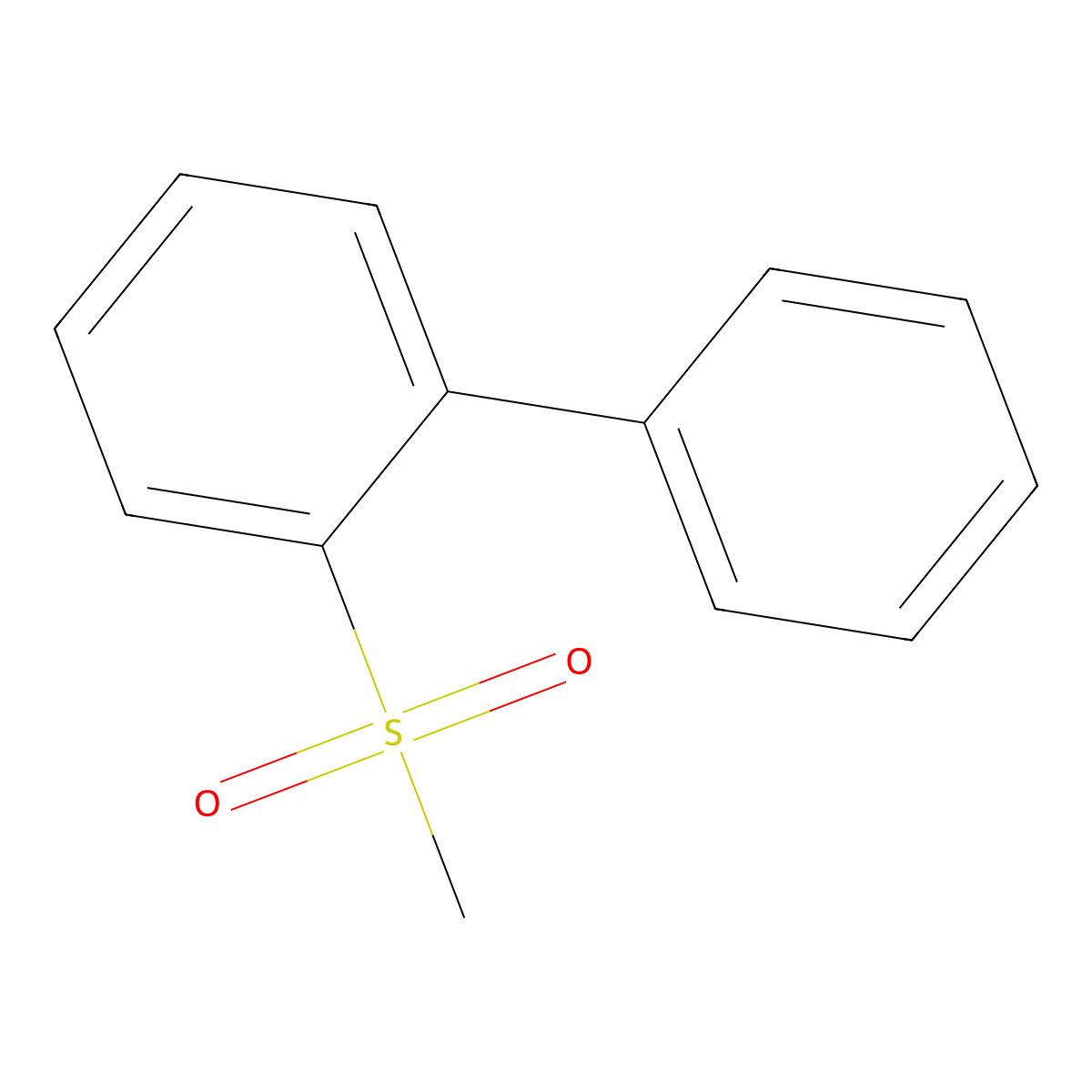 2-(Methylsulfonyl)-1,1'-biphenyl molecular structure, CAS 63346-55-4