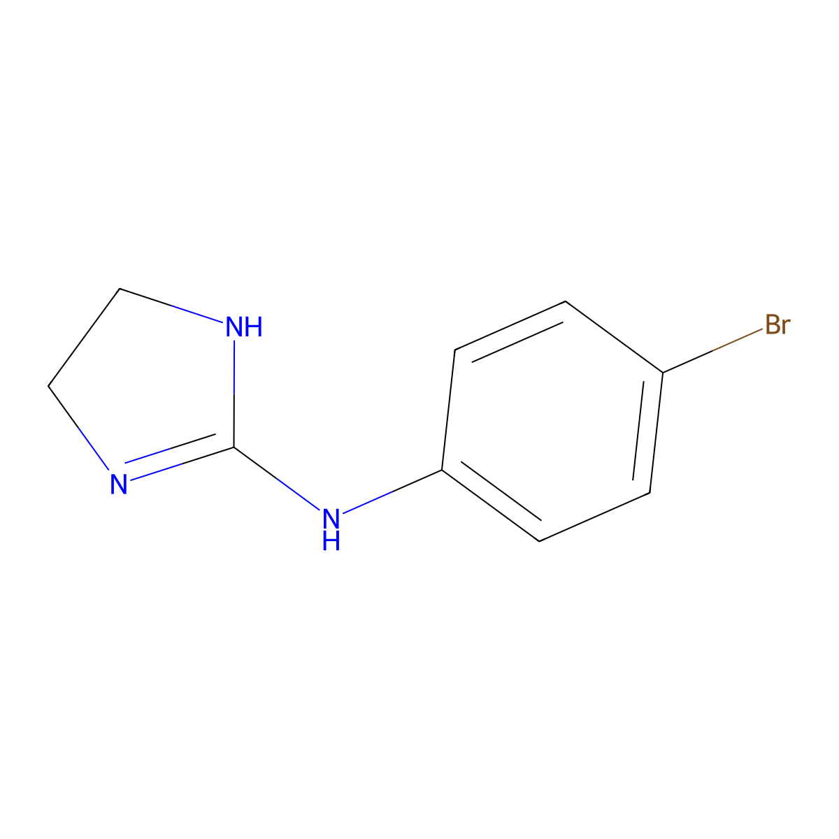 2-(4-BR Phenylimino)imidazolidine molecular structure, CAS 63346-73-6