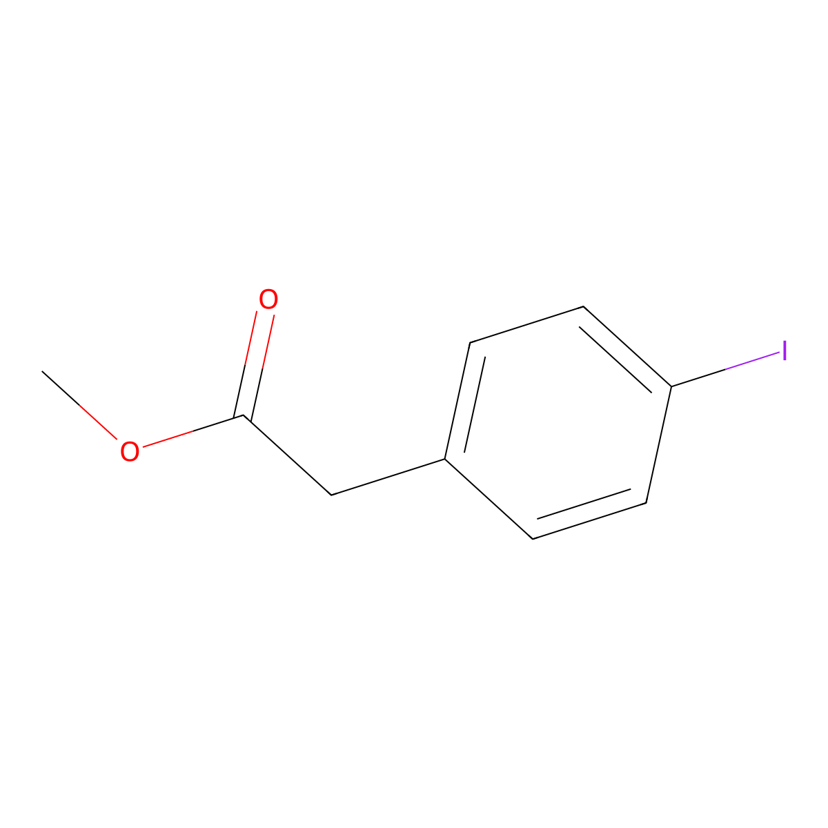 Methyl 4-Iodophenylacetate molecular structure, CAS 63349-52-0