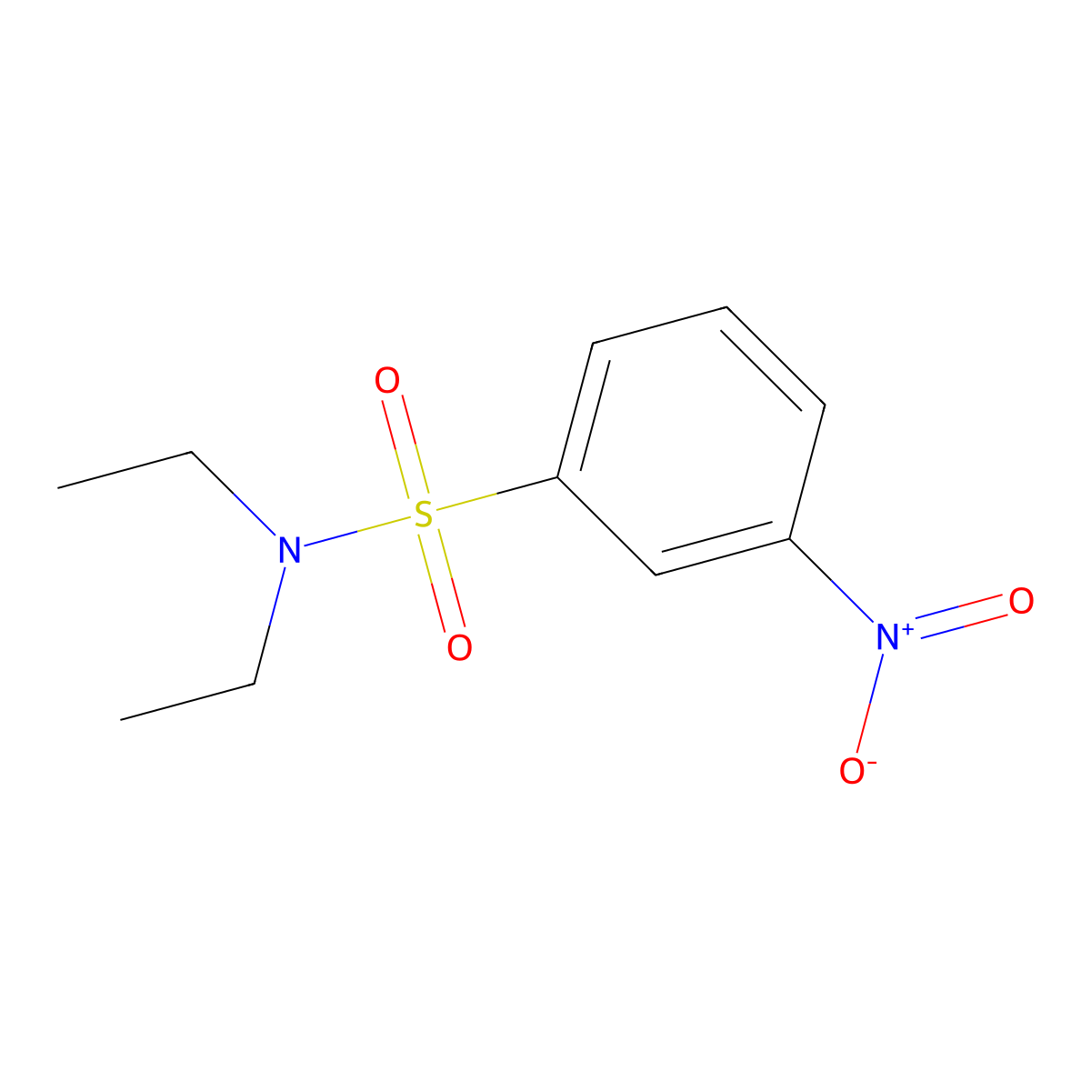 N,N-Diethyl-3-nitrobenzenesulfonamide molecular structure, CAS 6335-26-8