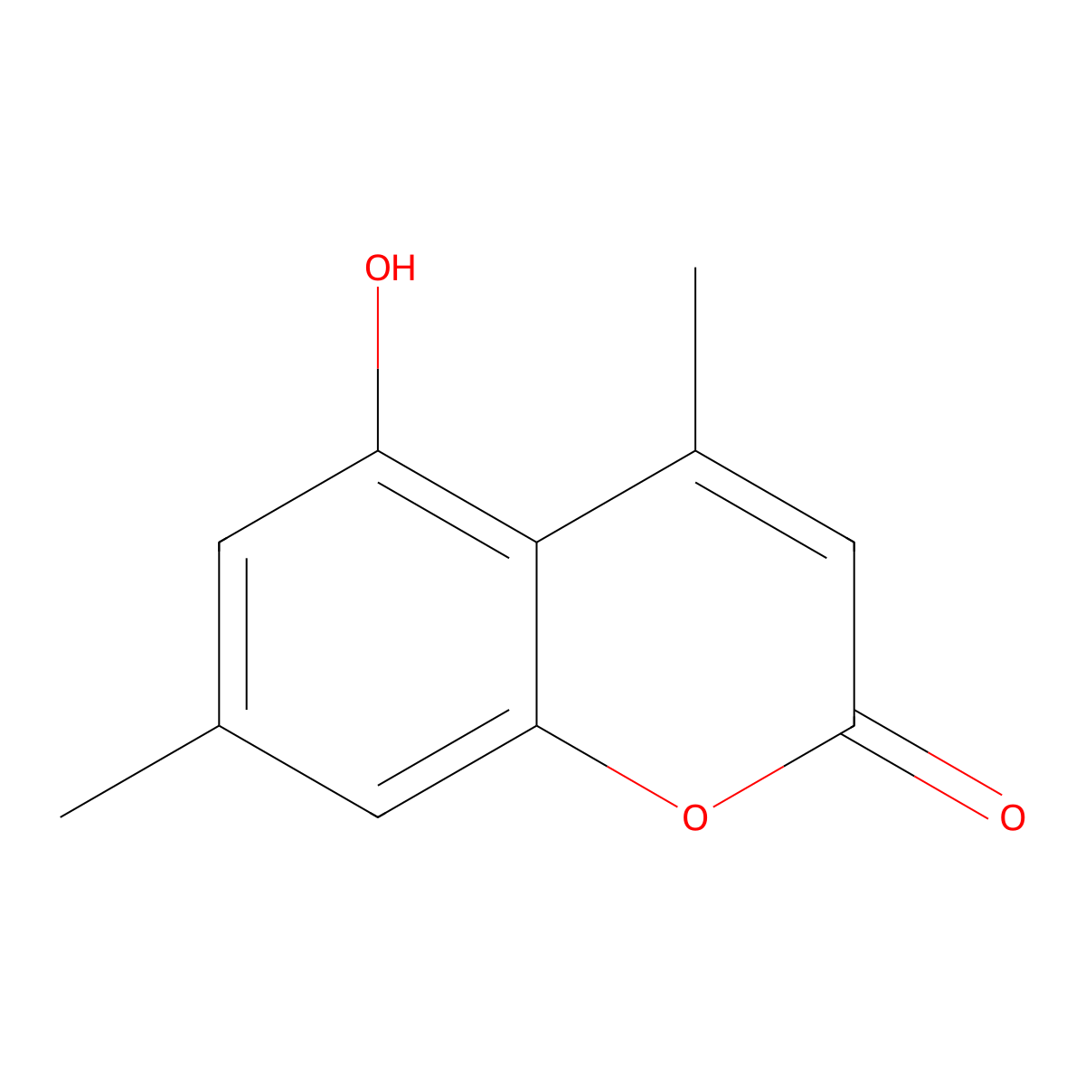 5-Hydroxy-4,7-dimethyl-2H-1-benzopyran-2-one molecular structure, CAS 6335-27-9