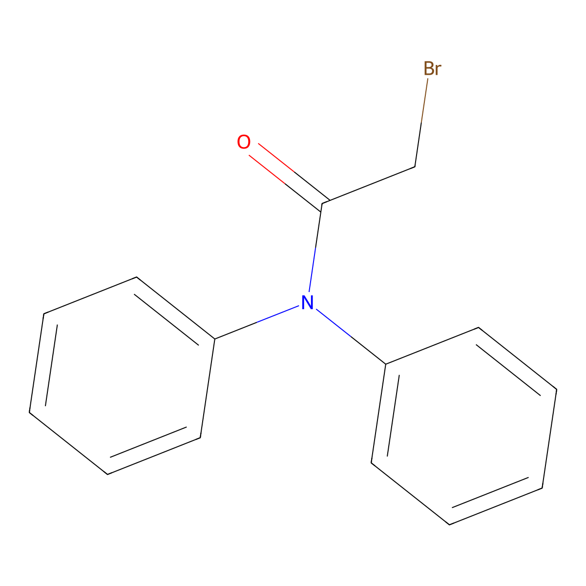 2-Bromo-n,n-diphenylacetamide molecular structure, CAS 6335-34-8