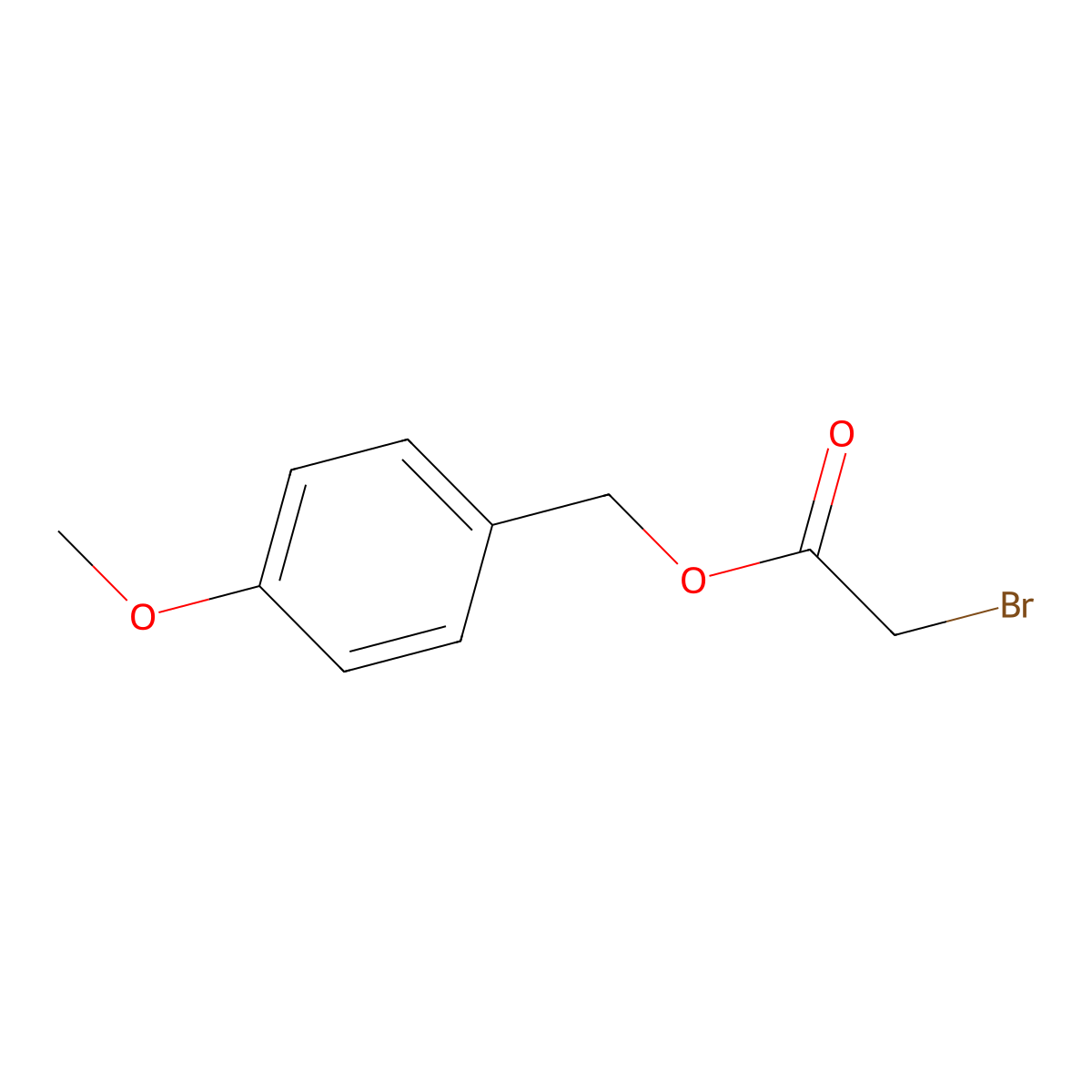 4-Methoxybenzyl 2-bromoacetate molecular structure, CAS 63353-51-5