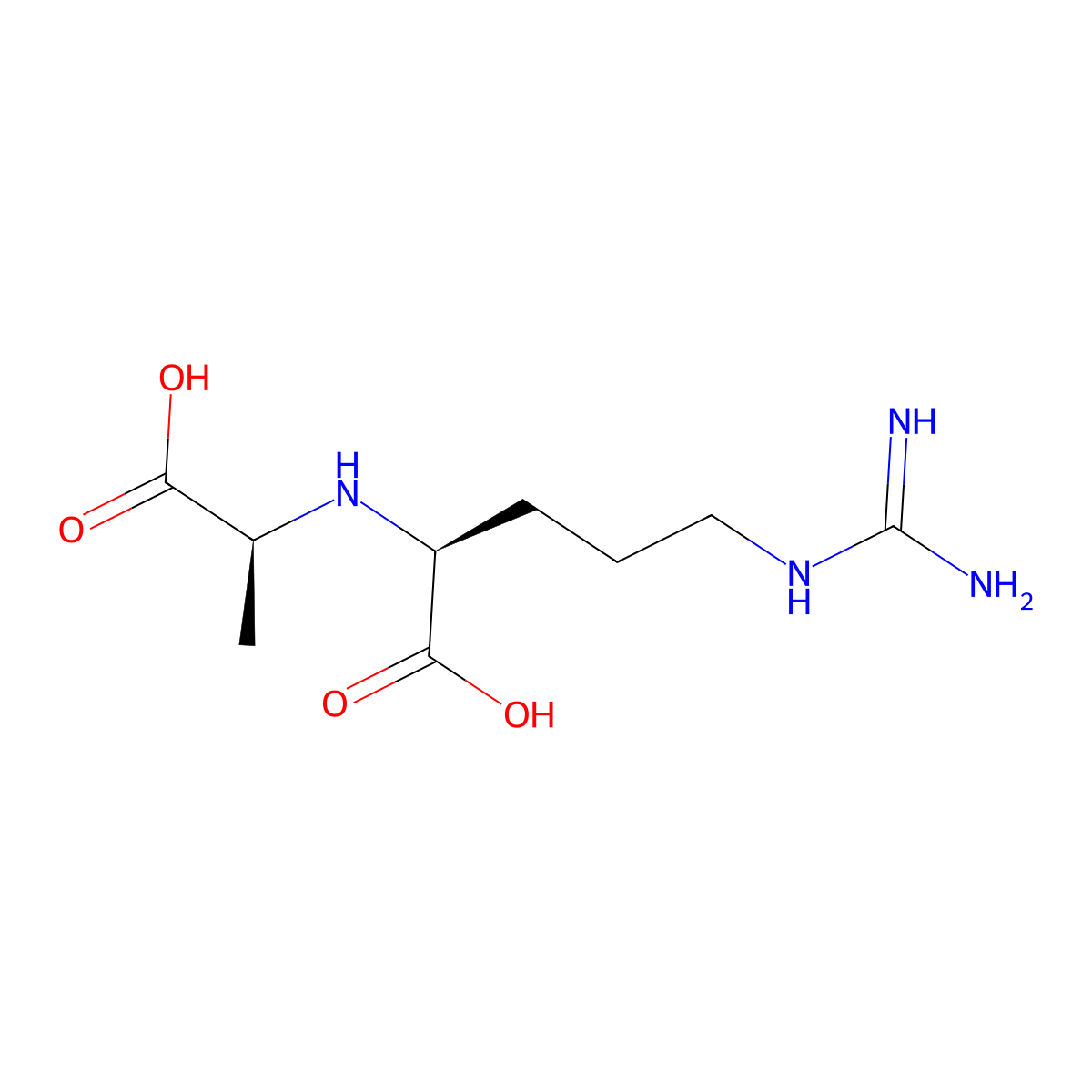 N2-(1-carboxyethyl)-L-arginine molecular structure, CAS 63358-47-4