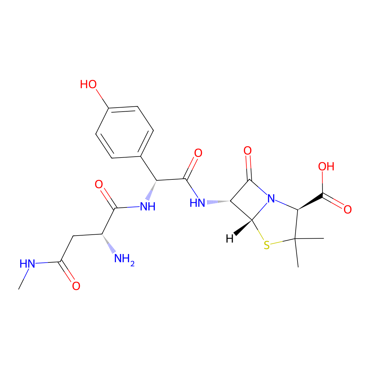 Aspoxicillin molecular structure, CAS 63358-49-6