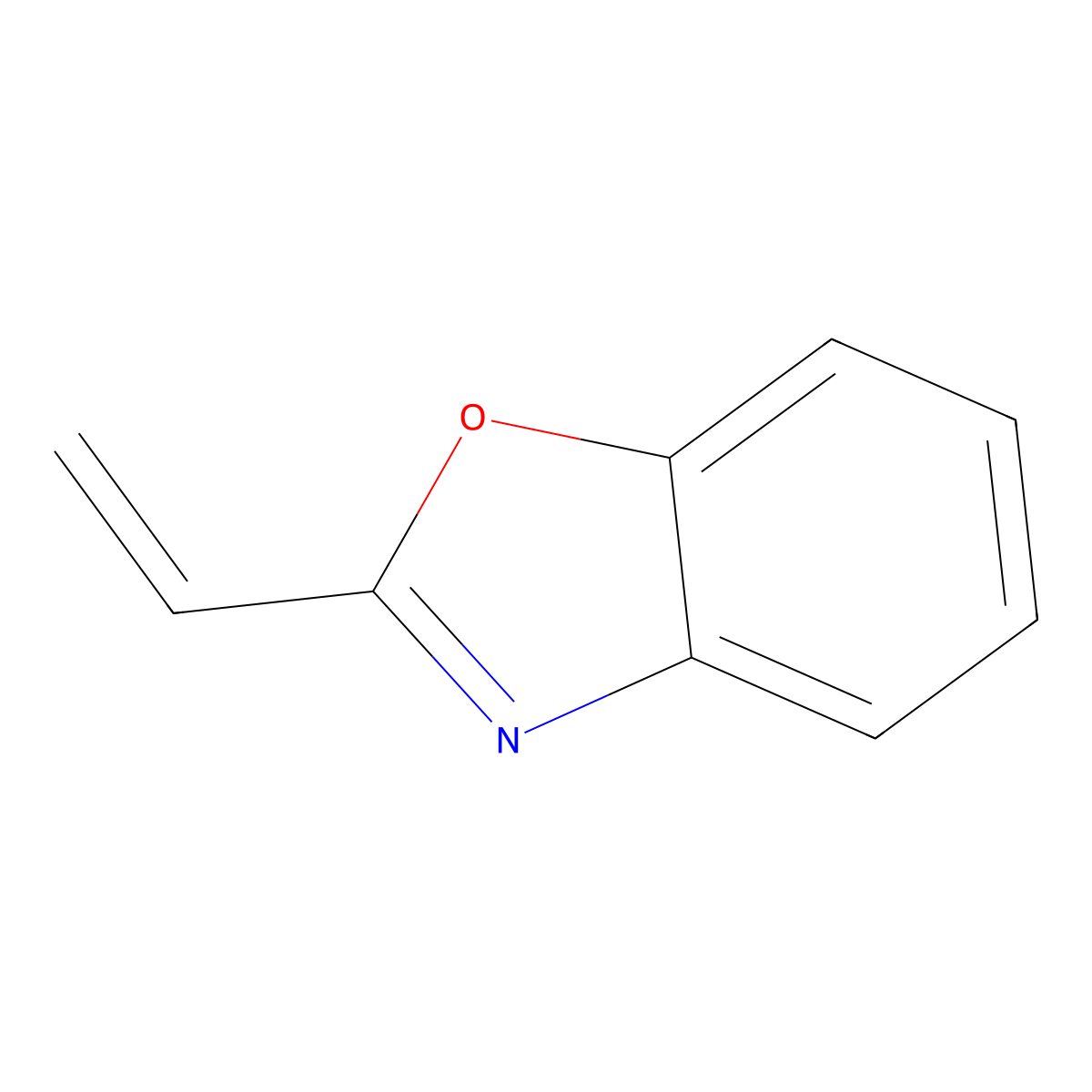 2-Ethenyl-1,3-benzoxazole molecular structure, CAS 63359-54-6