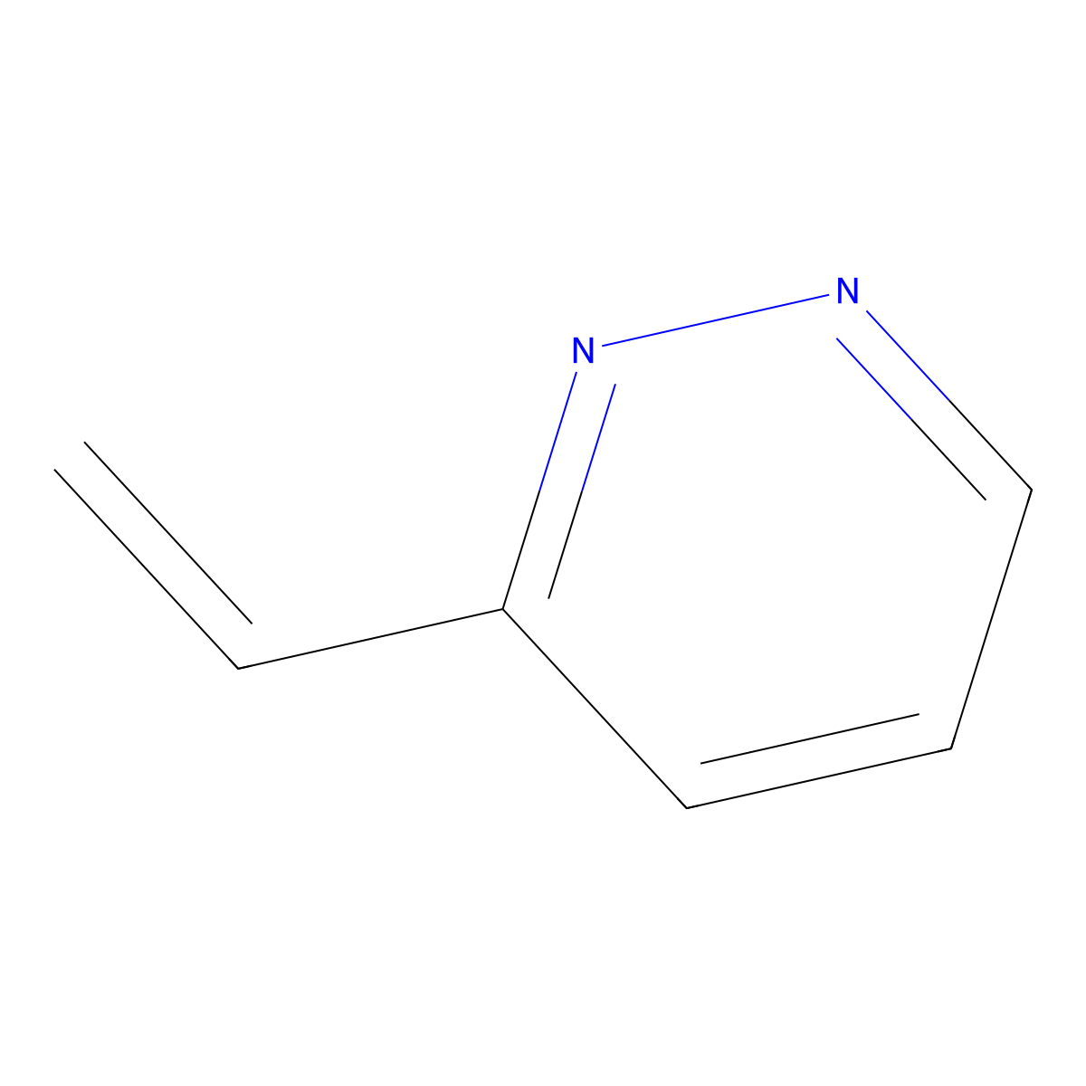 3-Ethenylpyridazine molecular structure, CAS 63359-59-1