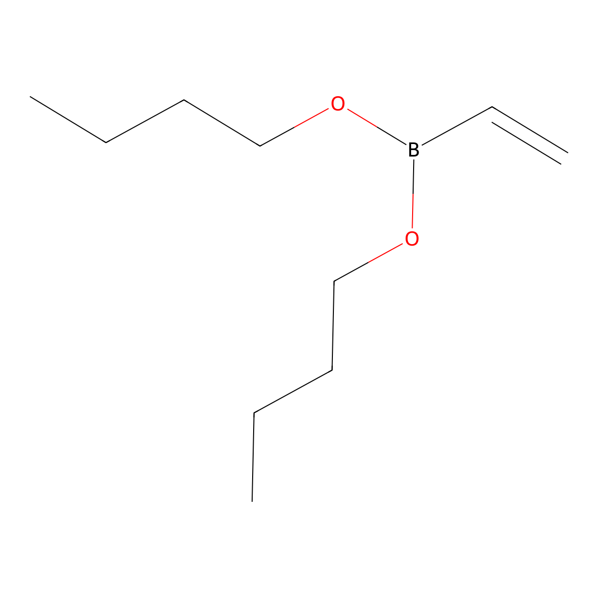 Dibutyl Vinylboronate (stabilized with Phenothiazine) molecular structure, CAS 6336-45-4