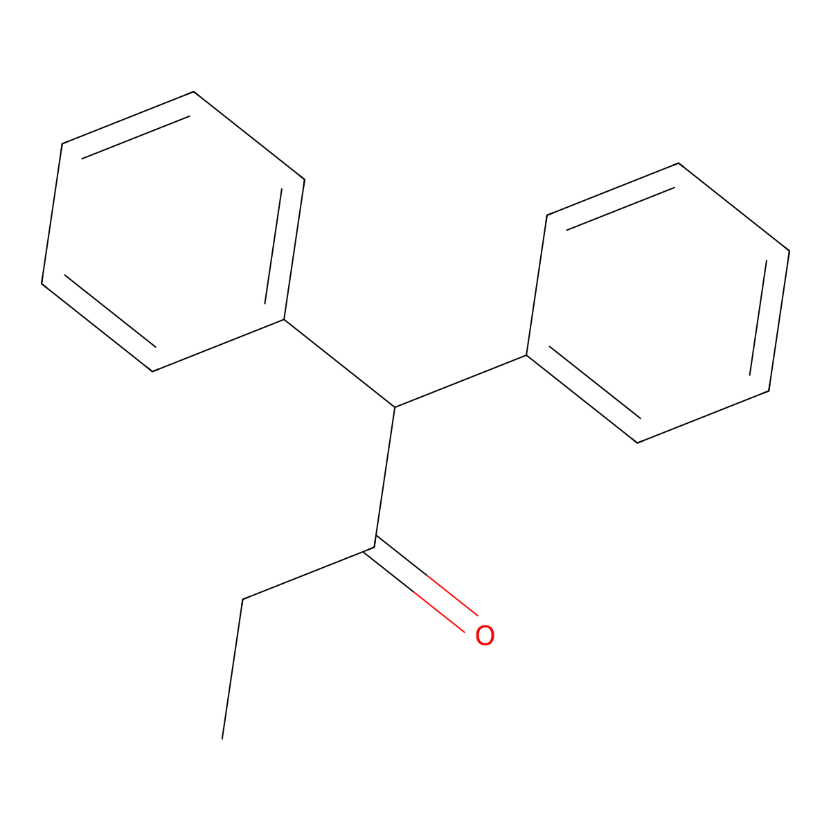 1,1-Diphenylbutan-2-one molecular structure, CAS 6336-52-3