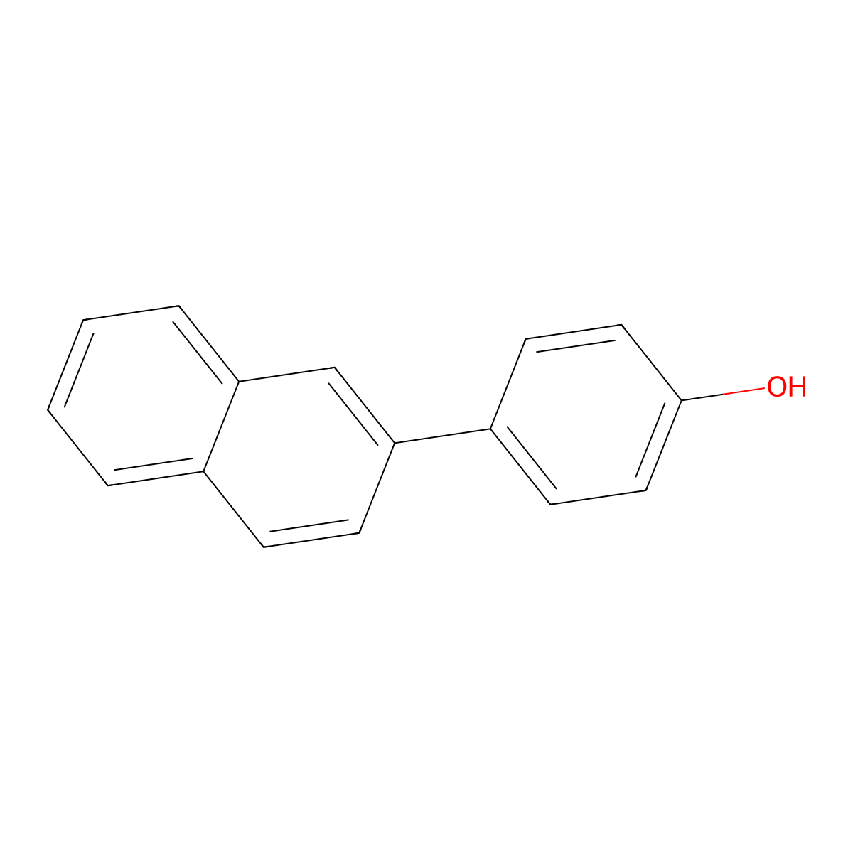 4-(Naphthalen-2-yl)phenol molecular structure, CAS 6336-82-9