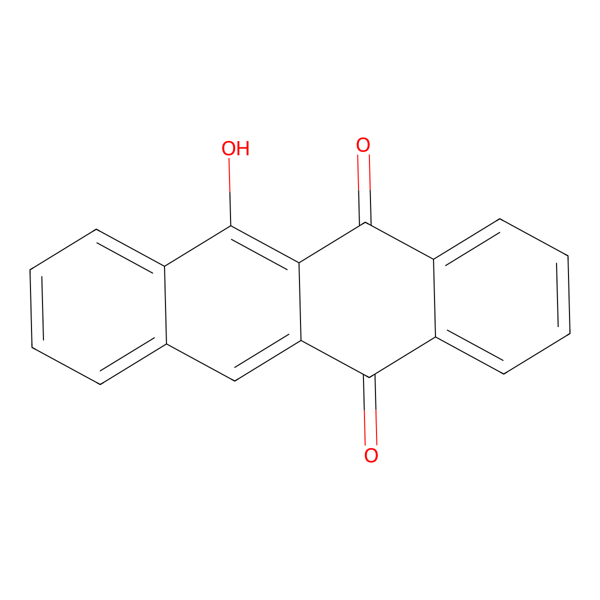 6-Hydroxytetracene-5,12-dione molecular structure, CAS 6336-86-3