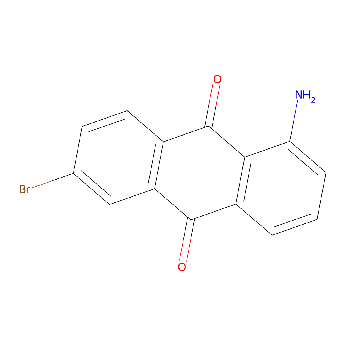 1-Amino-6-bromoanthracene-9,10-dione molecular structure, CAS 6336-99-8
