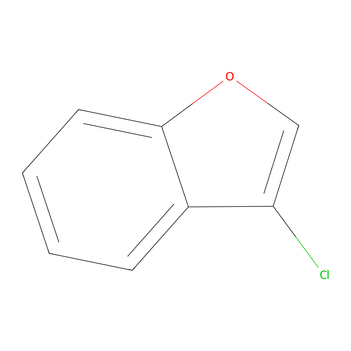 3-Chloro-1-benzofuran molecular structure, CAS 63361-59-1
