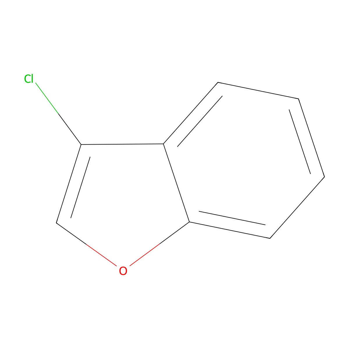 3-Chloro-1-benzofuran molecular structure, CAS 63361-59-1