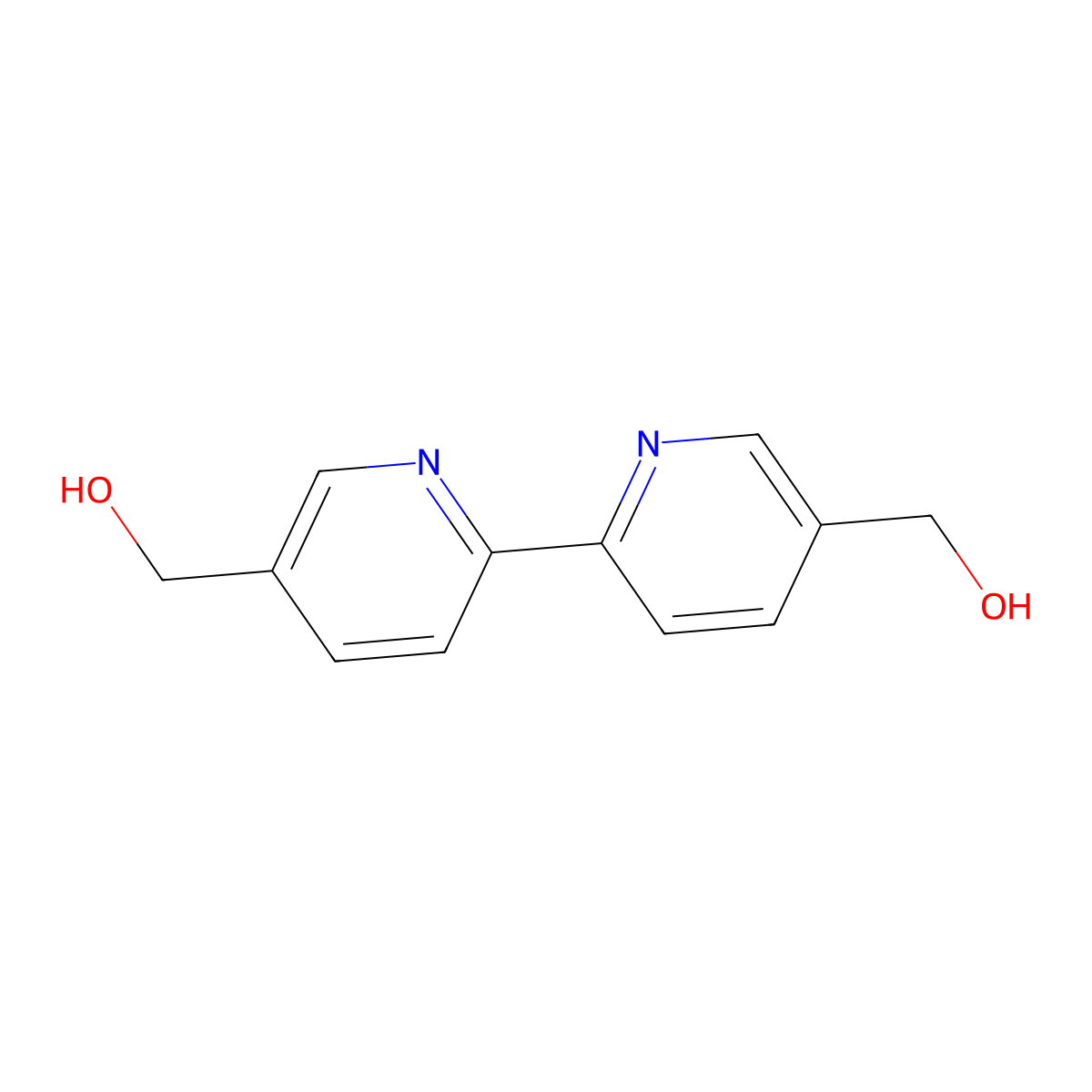 [2,2'-Bipyridine]-5,5'-diyldimethanol molecular structure, CAS 63361-65-9