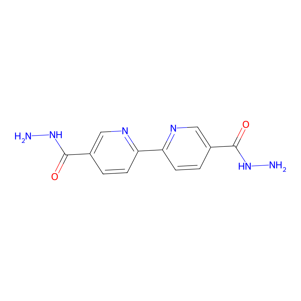 [2,2'-Bipyridine]-5,5'-dicarbohydrazide molecular structure, CAS 63361-67-1