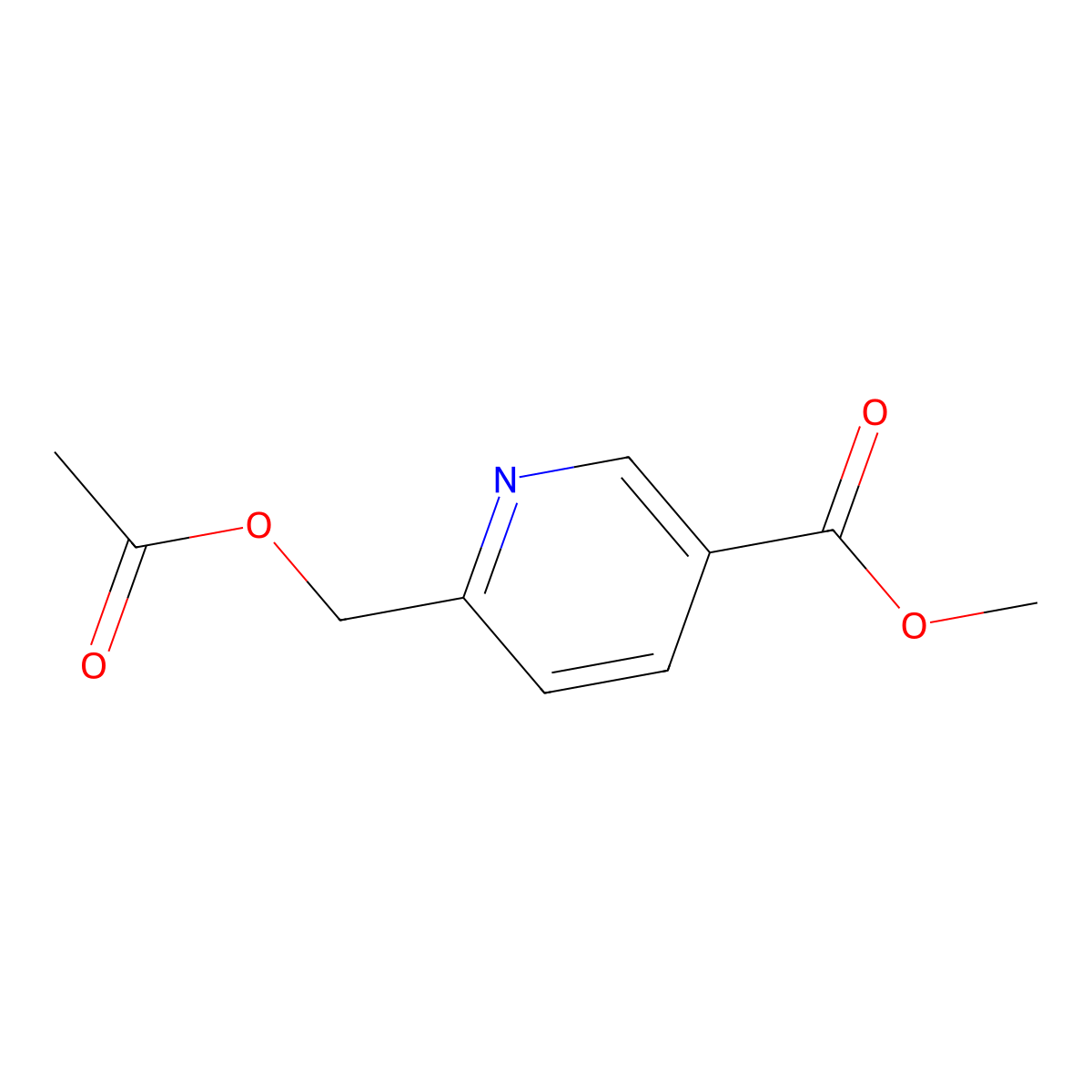 Methyl 6-(acetoxymethyl)nicotinate molecular structure, CAS 63362-34-5