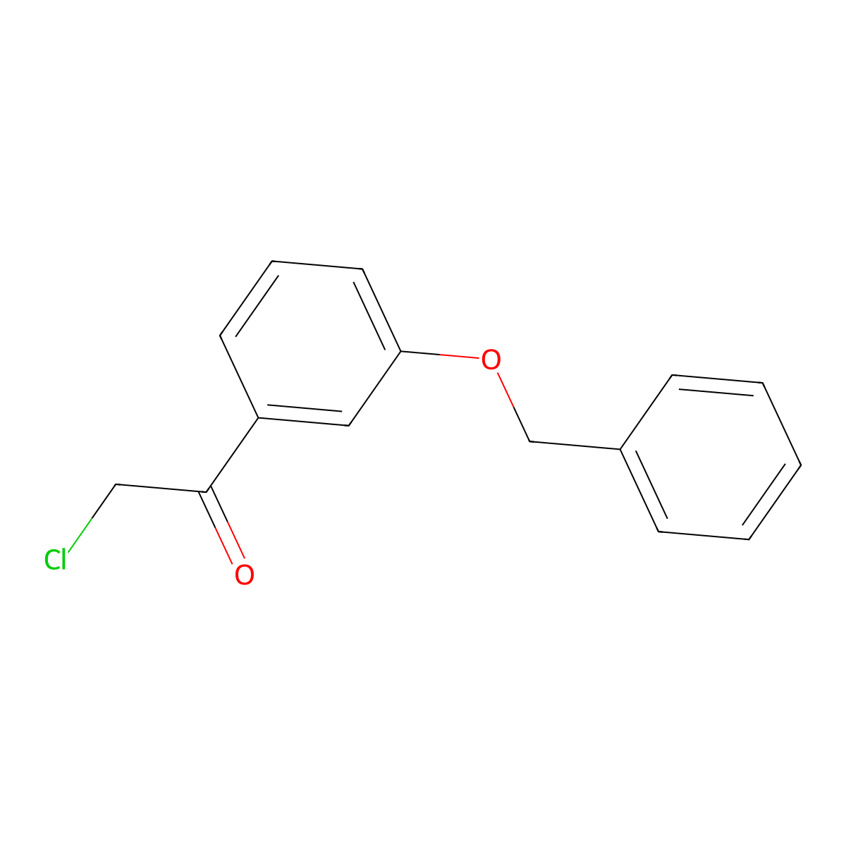 1-[3-(Benzyloxy)phenyl]-2-chloroethan-1-one molecular structure, CAS 63365-62-8