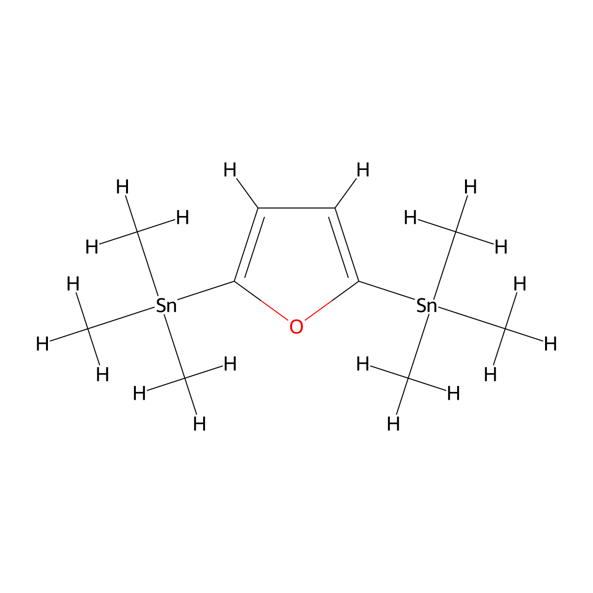 (Furan-2,5-diyl)bis(trimethylstannane) molecular structure, CAS 63366-23-4
