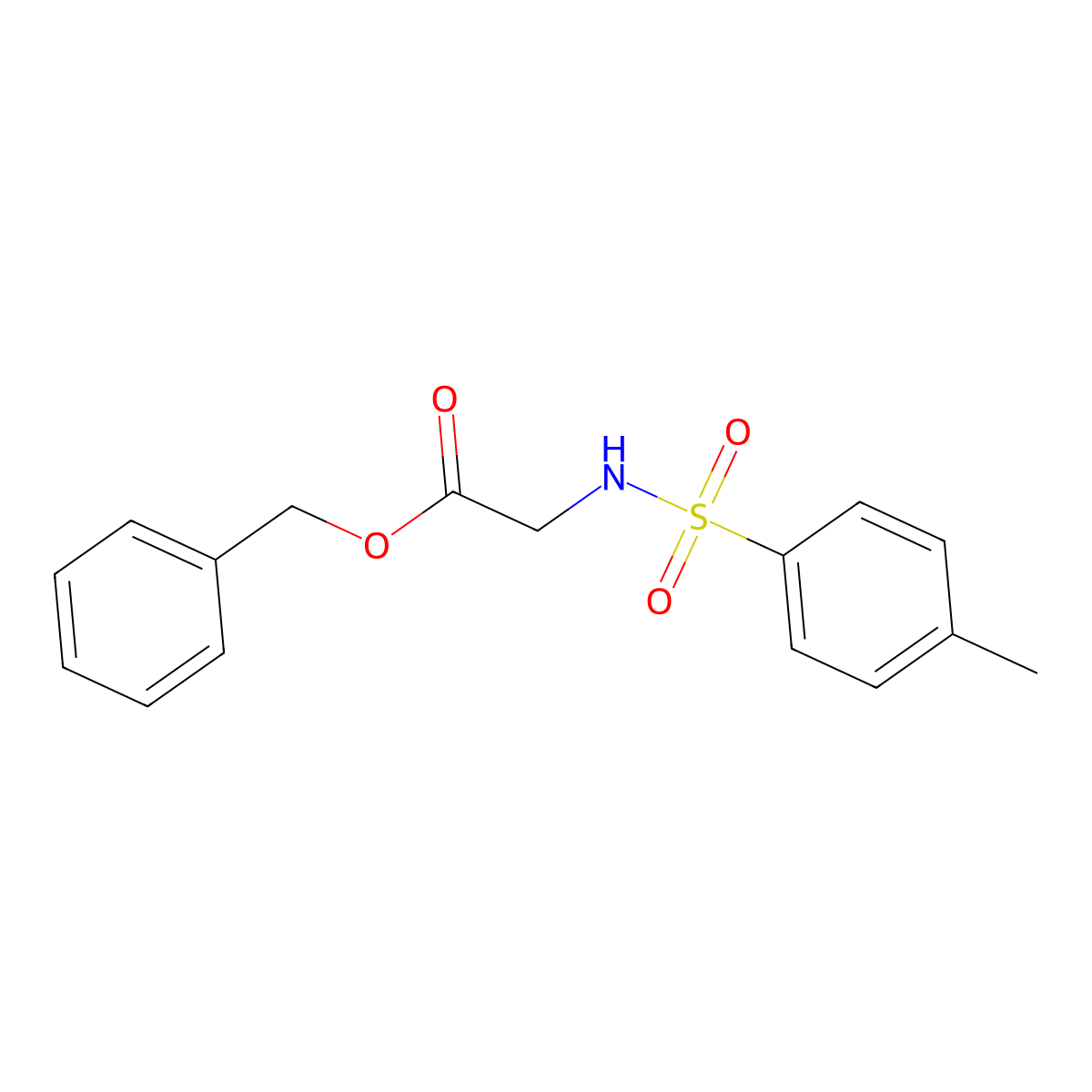 N-P-Tosylglycine benzyl ester molecular structure, CAS 63366-76-7