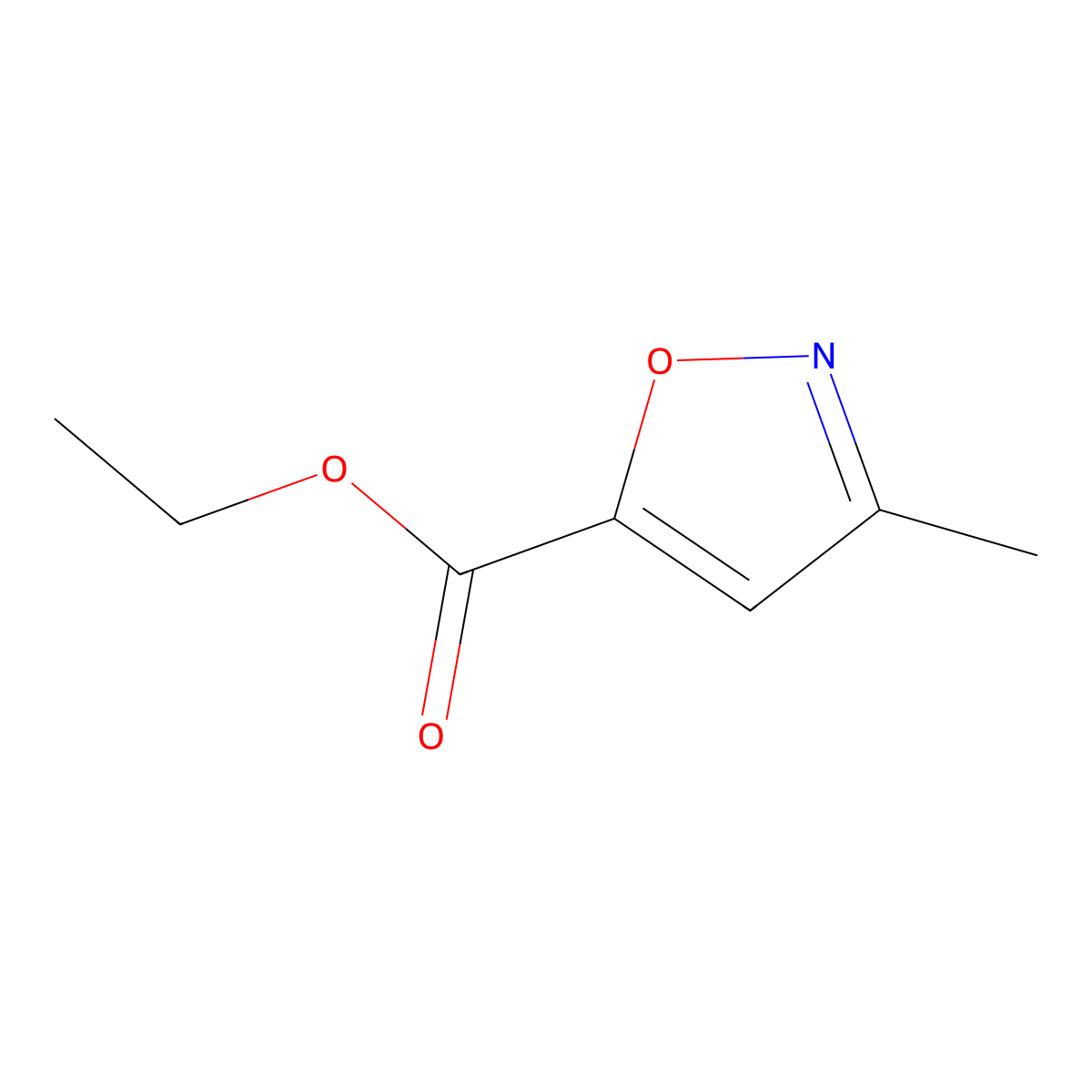 3-Methylisoxazole-5-carboxylic acid ethyl ester molecular structure, CAS 63366-79-0