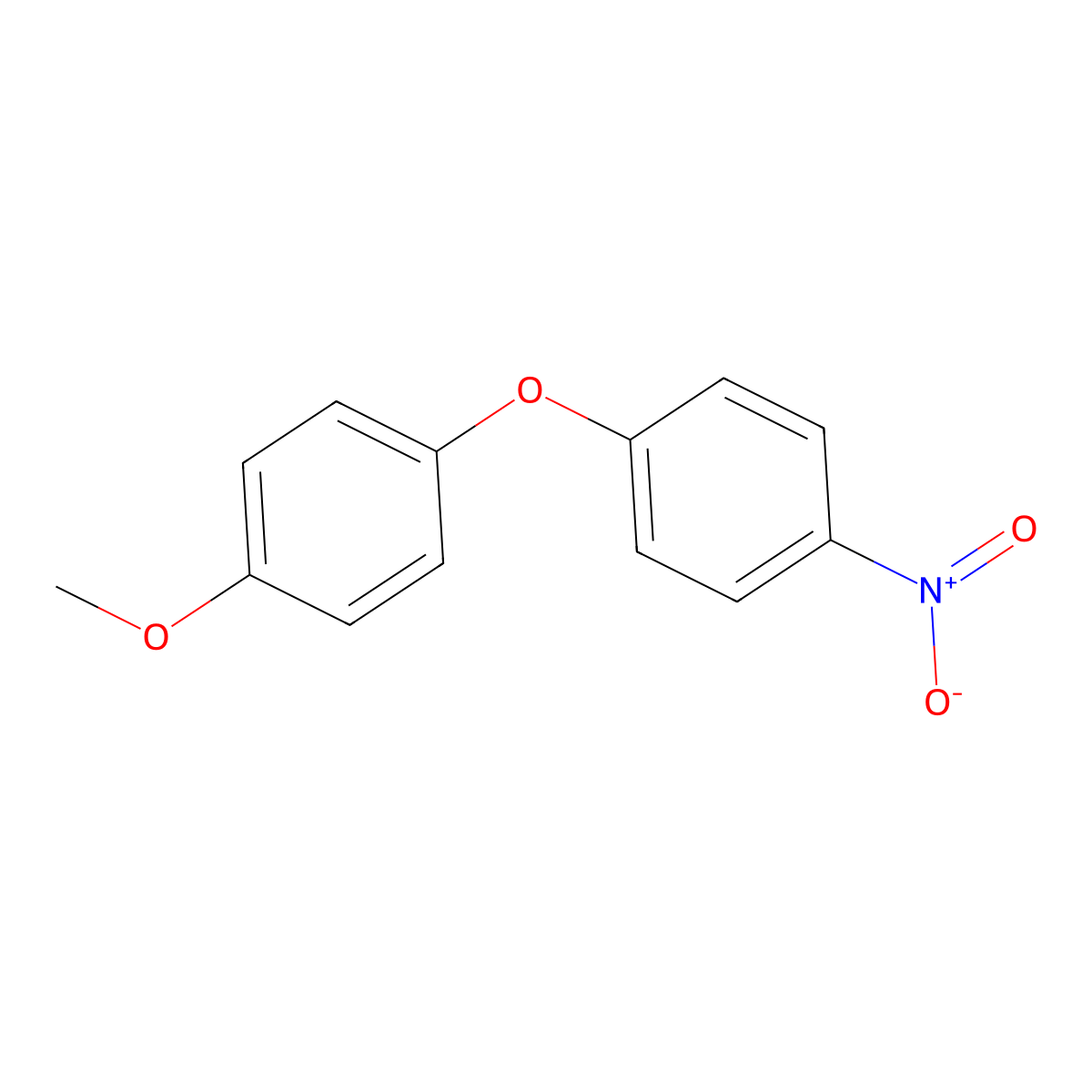 p-(p-Nitrophenoxy)anisole molecular structure, CAS 6337-24-2
