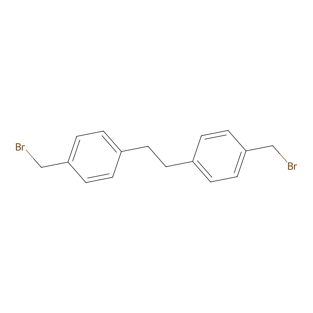 1,1'-Ethane-1,2-diylbis[4-(bromomethyl)benzene] molecular structure, CAS 6337-67-3