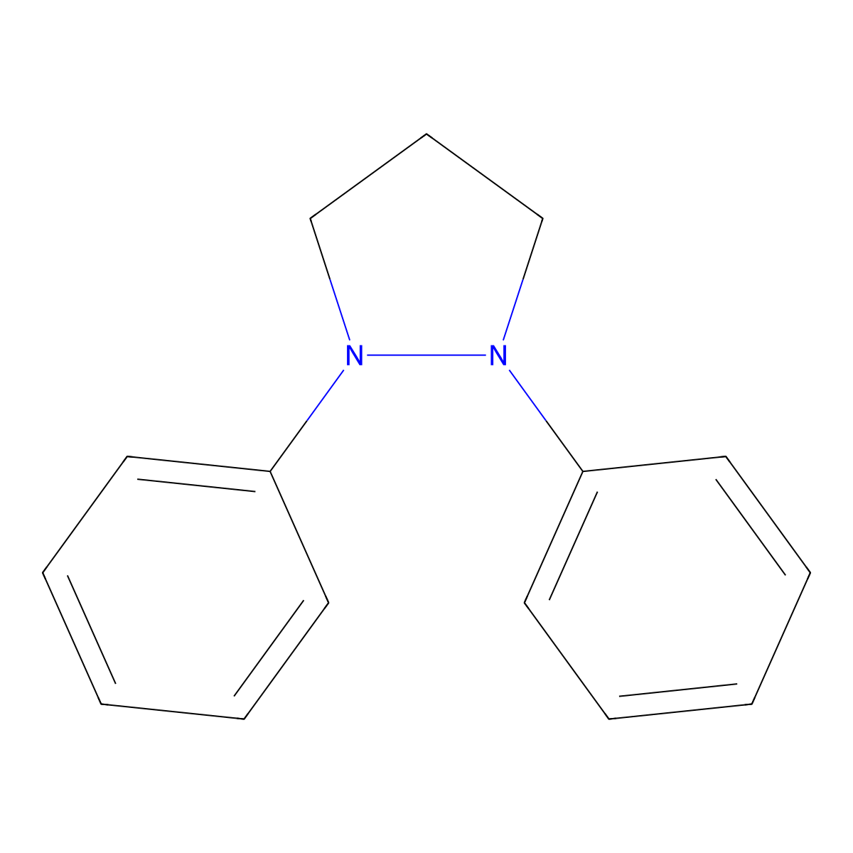 1,2-Diphenylpyrazolidine molecular structure, CAS 63378-86-9