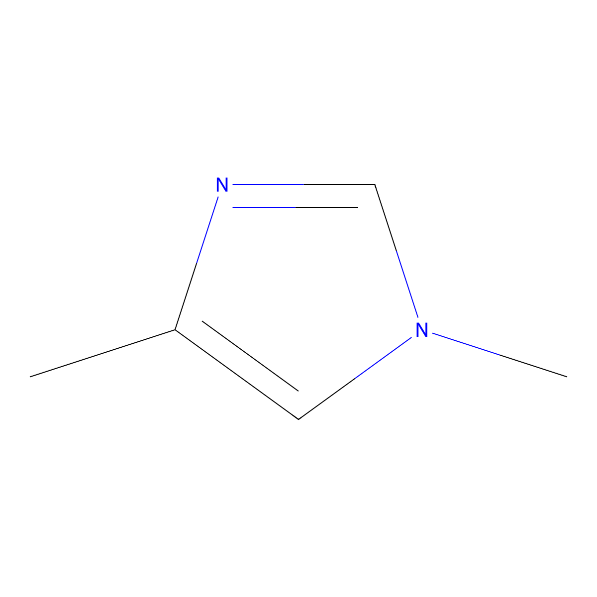 1,4-Dimethylimidazole molecular structure, CAS 6338-45-0