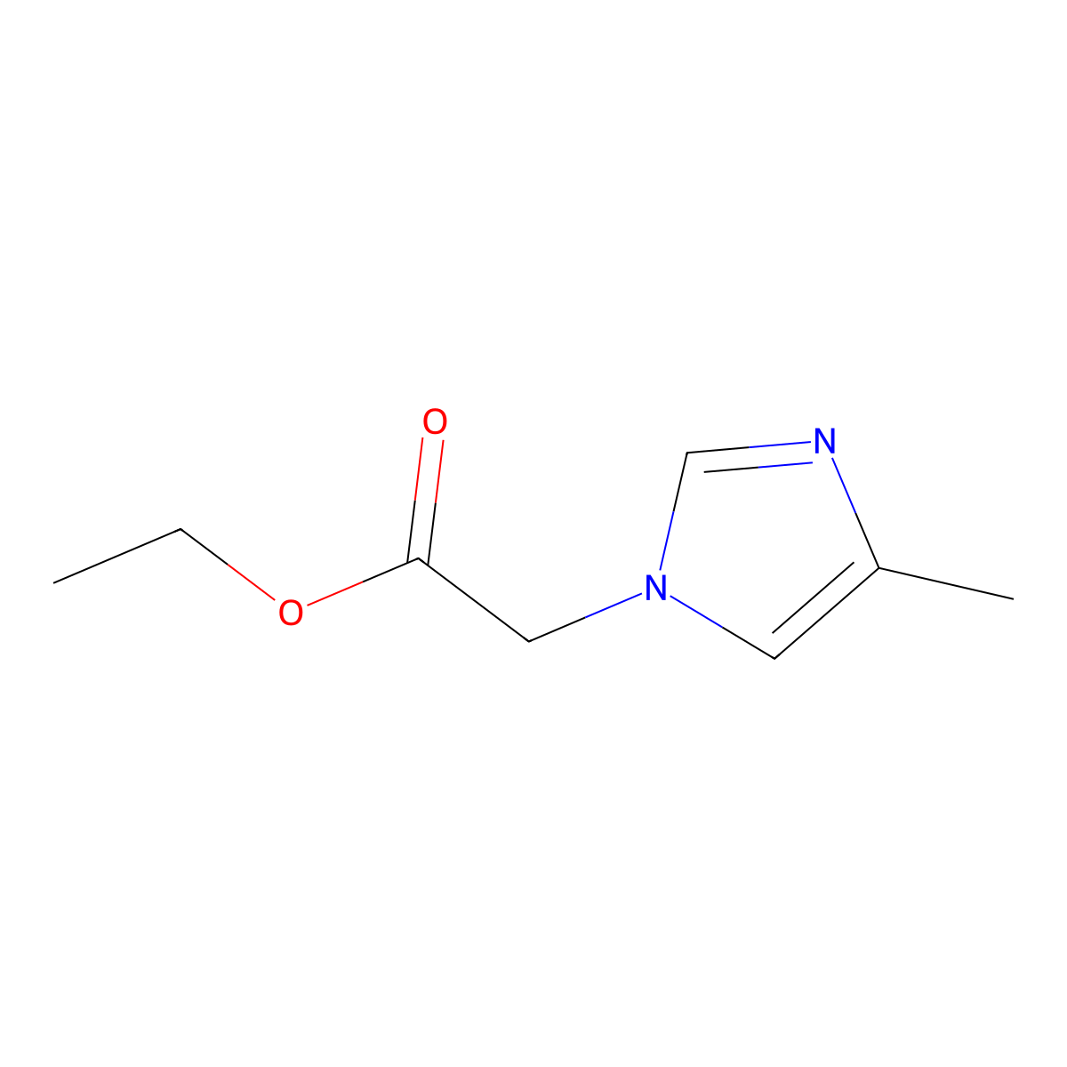 ethyl 2-(4-methyl-1H-imidazol-1-yl)acetate molecular structure, CAS 6338-47-2