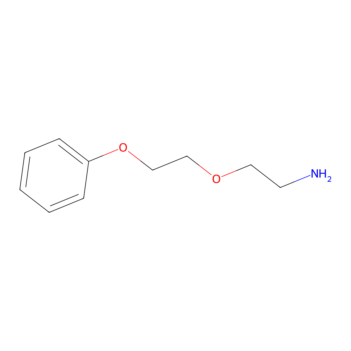2-(2-Phenoxyethoxy)ethanamine molecular structure, CAS 6338-54-1