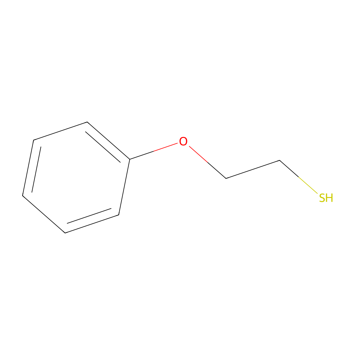 2-Phenoxyethane-1-thiol molecular structure, CAS 6338-63-2