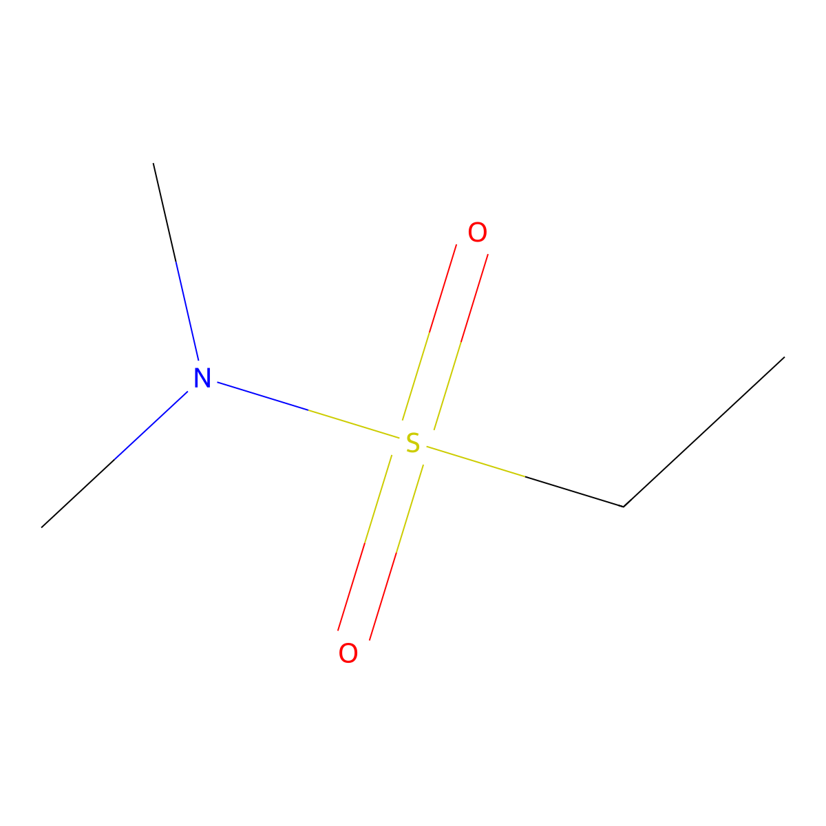 N,N-Dimethylethanesulfonamide molecular structure, CAS 6338-68-7