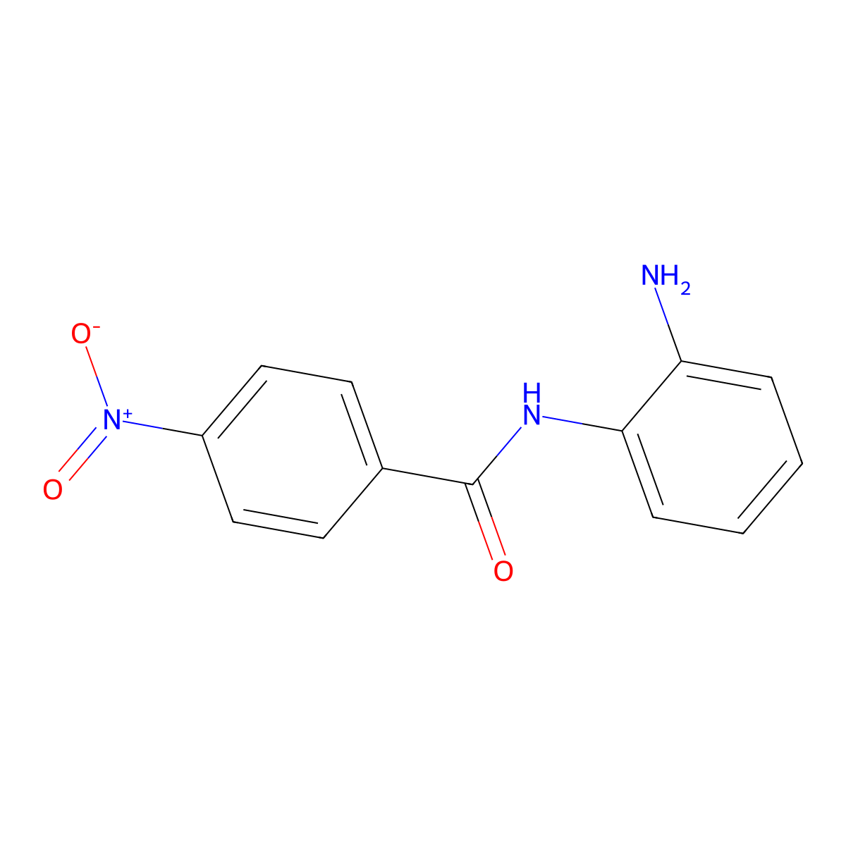 N-(2-aminophenyl)-4-nitrobenzamide molecular structure, CAS 6338-73-4