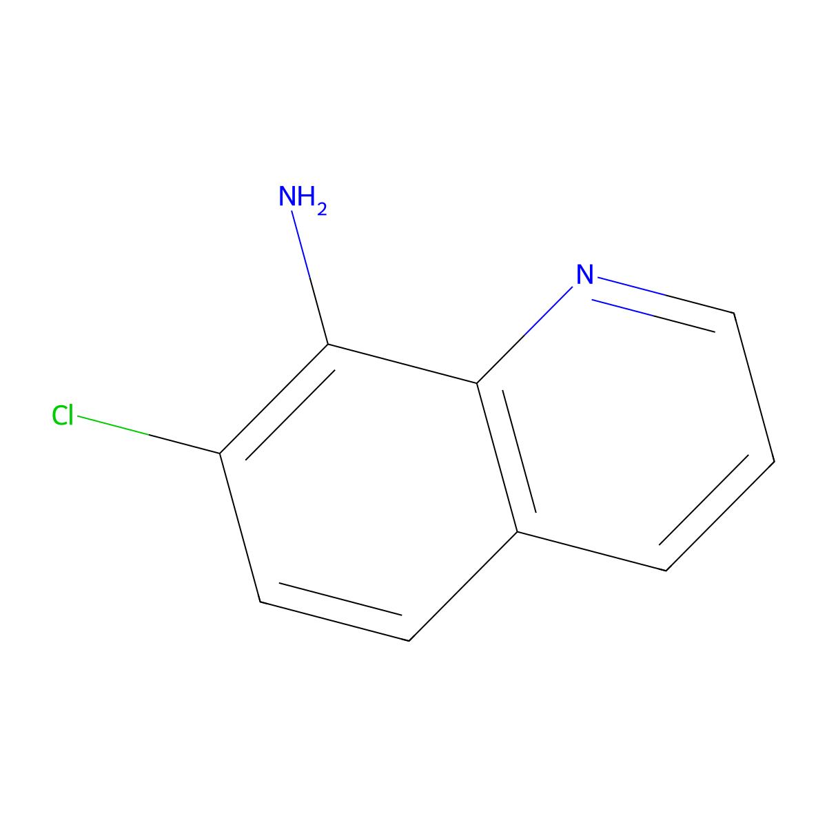 7-Chloroquinolin-8-amine molecular structure, CAS 6338-98-3