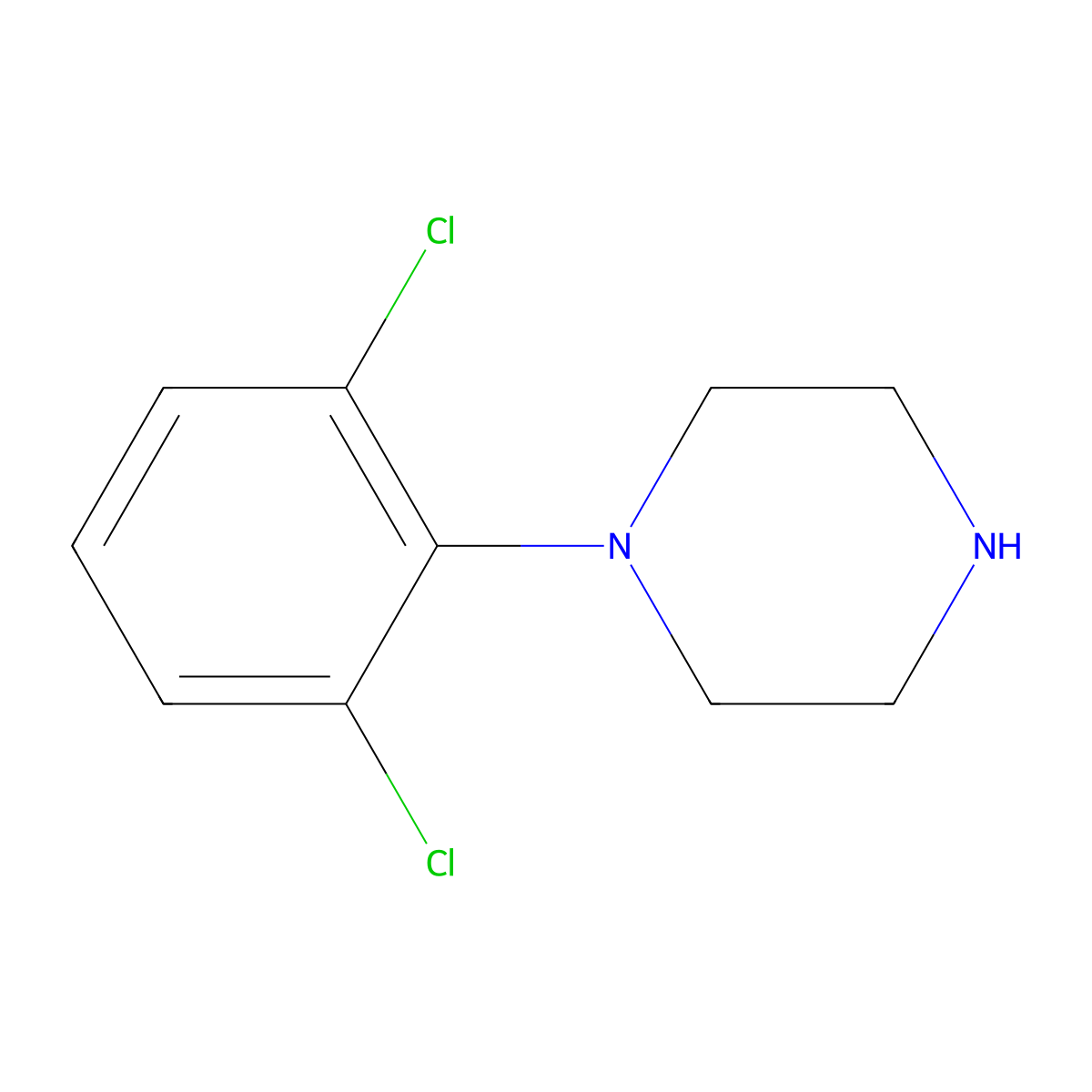 1-(2,6-Dichlorophenyl)piperazine molecular structure, CAS 63386-61-8