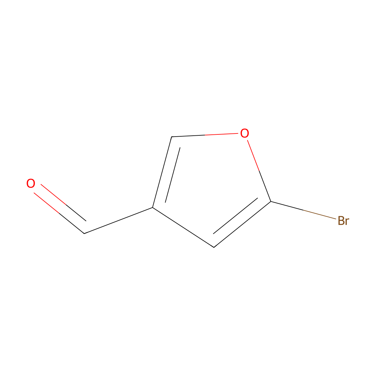 5-Bromofuran-3-carbaldehyde molecular structure, CAS 63387-54-2