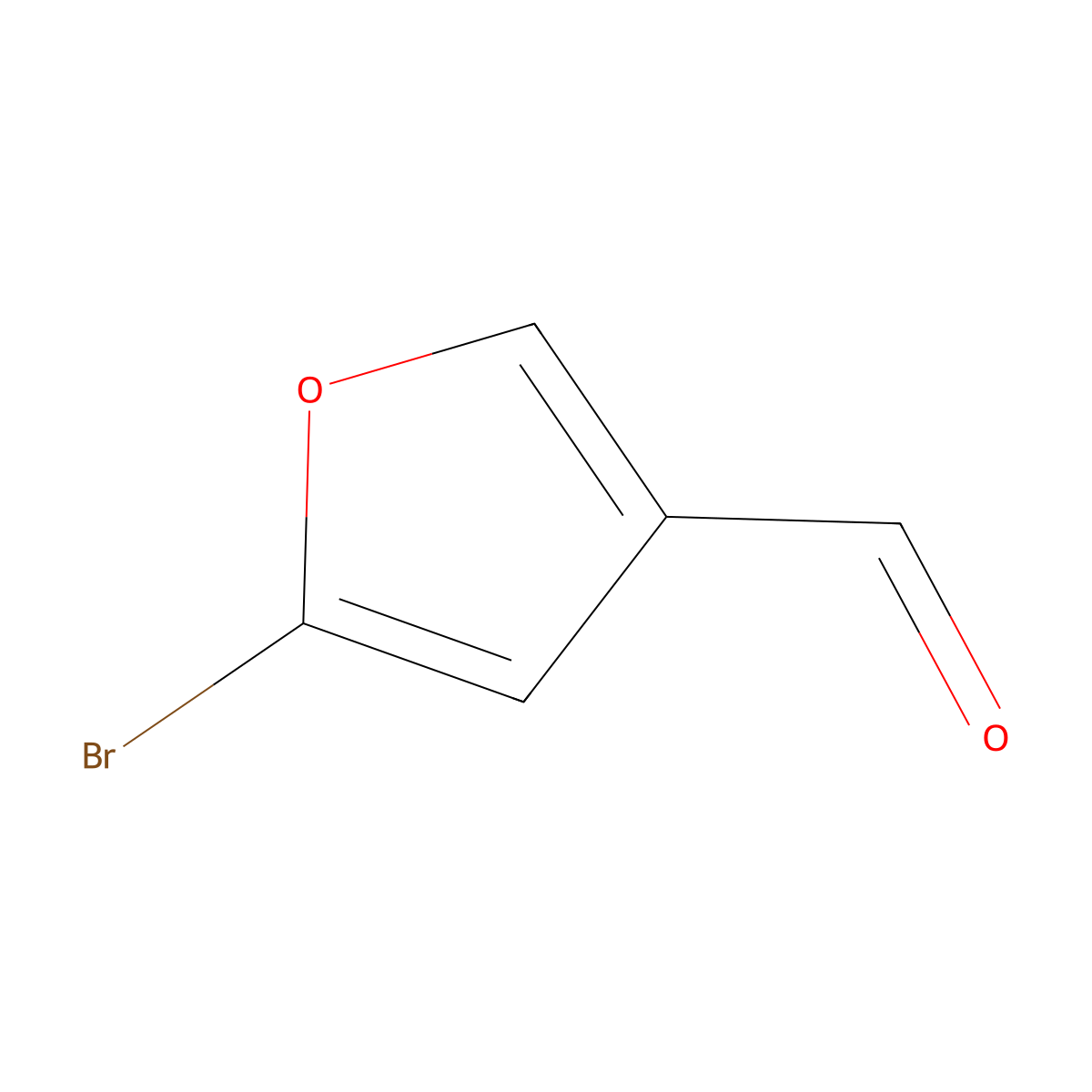 5-Bromofuran-3-carbaldehyde molecular structure, CAS 63387-54-2