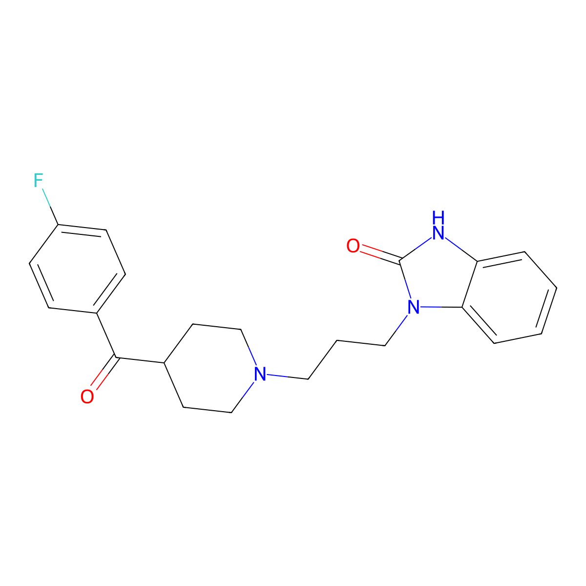 Declenperone molecular structure, CAS 63388-37-4