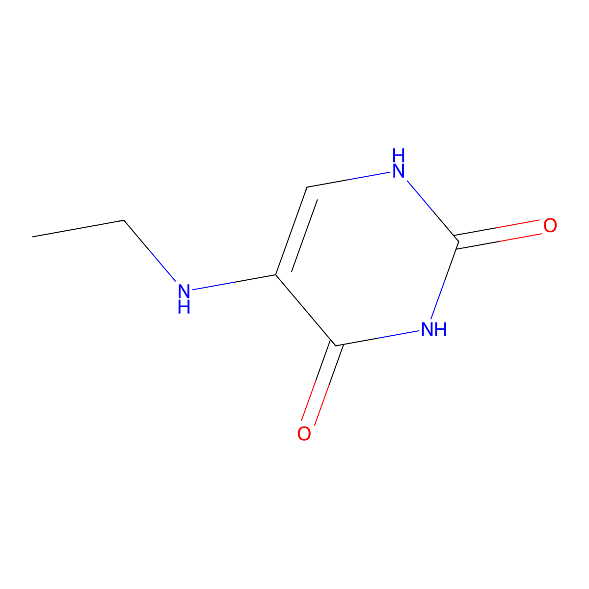 5-(Ethylamino)-uracil molecular structure, CAS 6339-10-2