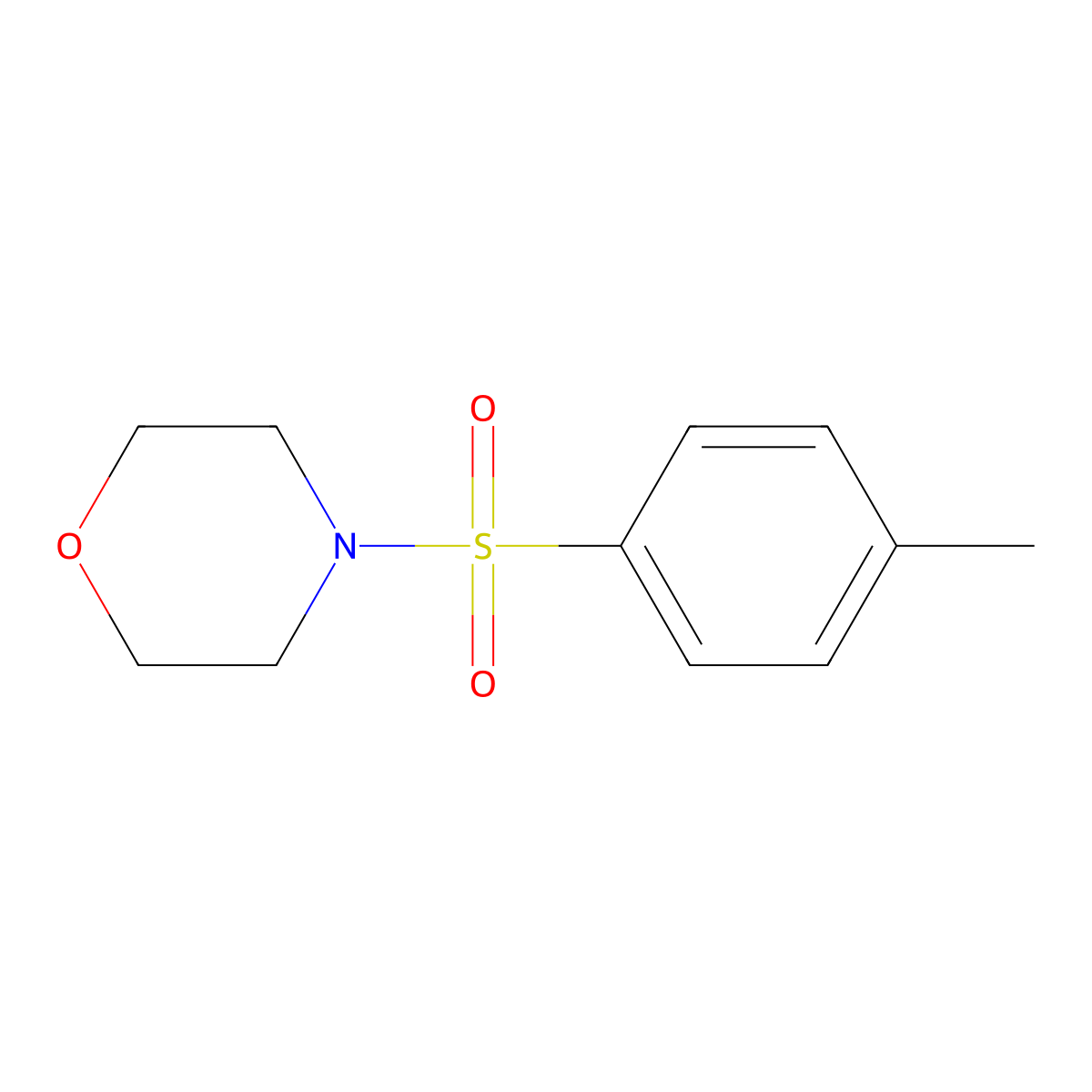 4-((4-Methylphenyl)sulphonyl)morpholine molecular structure, CAS 6339-26-0