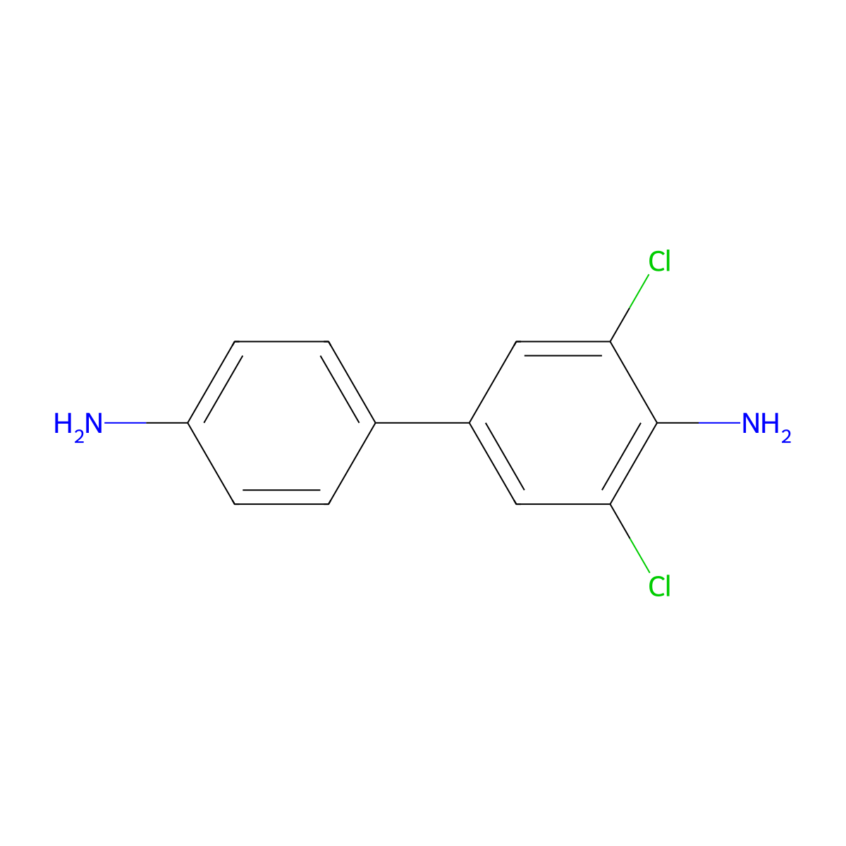 3,5-Dichlorobenzidine molecular structure, CAS 63390-11-4