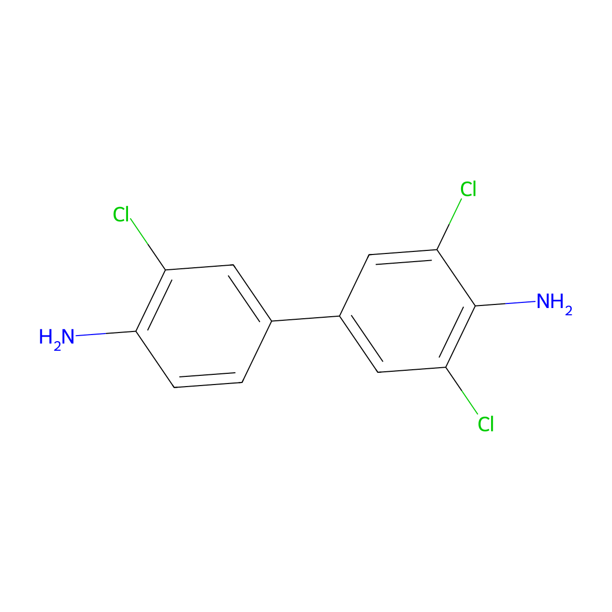 3,3',5-Trichlorobenzidine molecular structure, CAS 63390-12-5