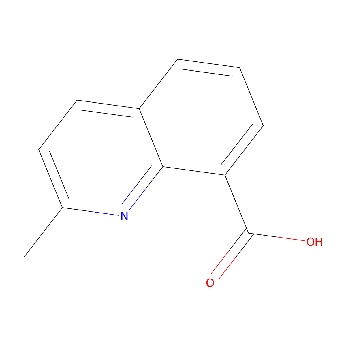 2-methylquinoline-8-carboxylic Acid molecular structure, CAS 634-37-7