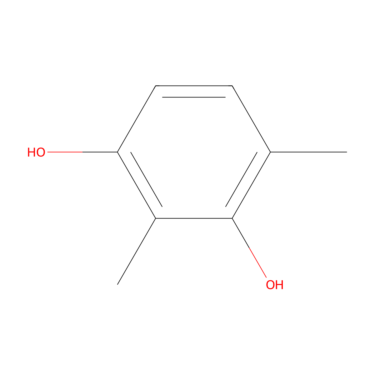 2,4-Dimethylresorcinol molecular structure, CAS 634-65-1