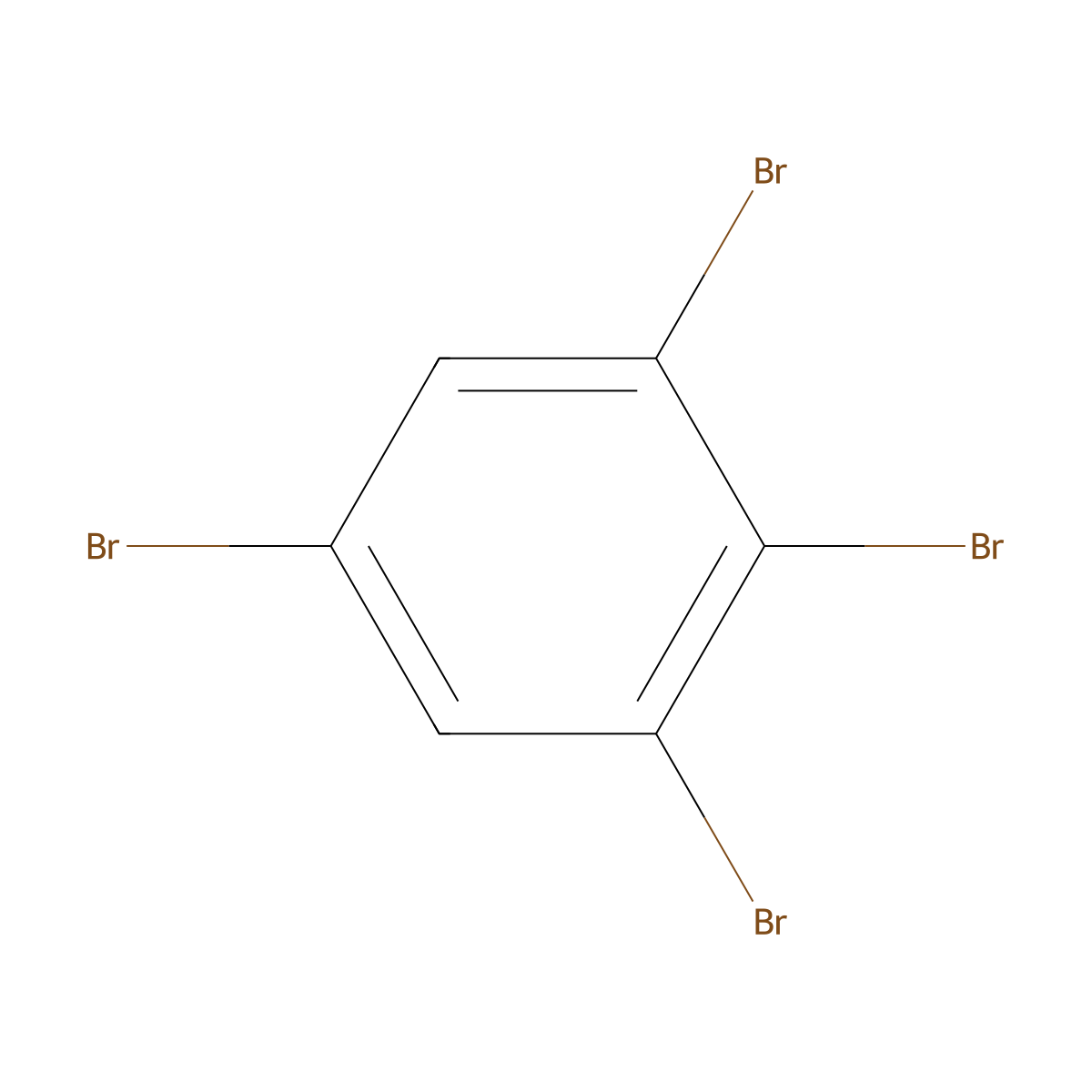 1,2,3,5-Tetrabromobenzene molecular structure, CAS 634-89-9