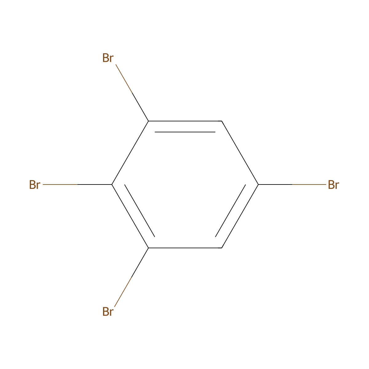 1,2,3,5-Tetrabromobenzene molecular structure, CAS 634-89-9