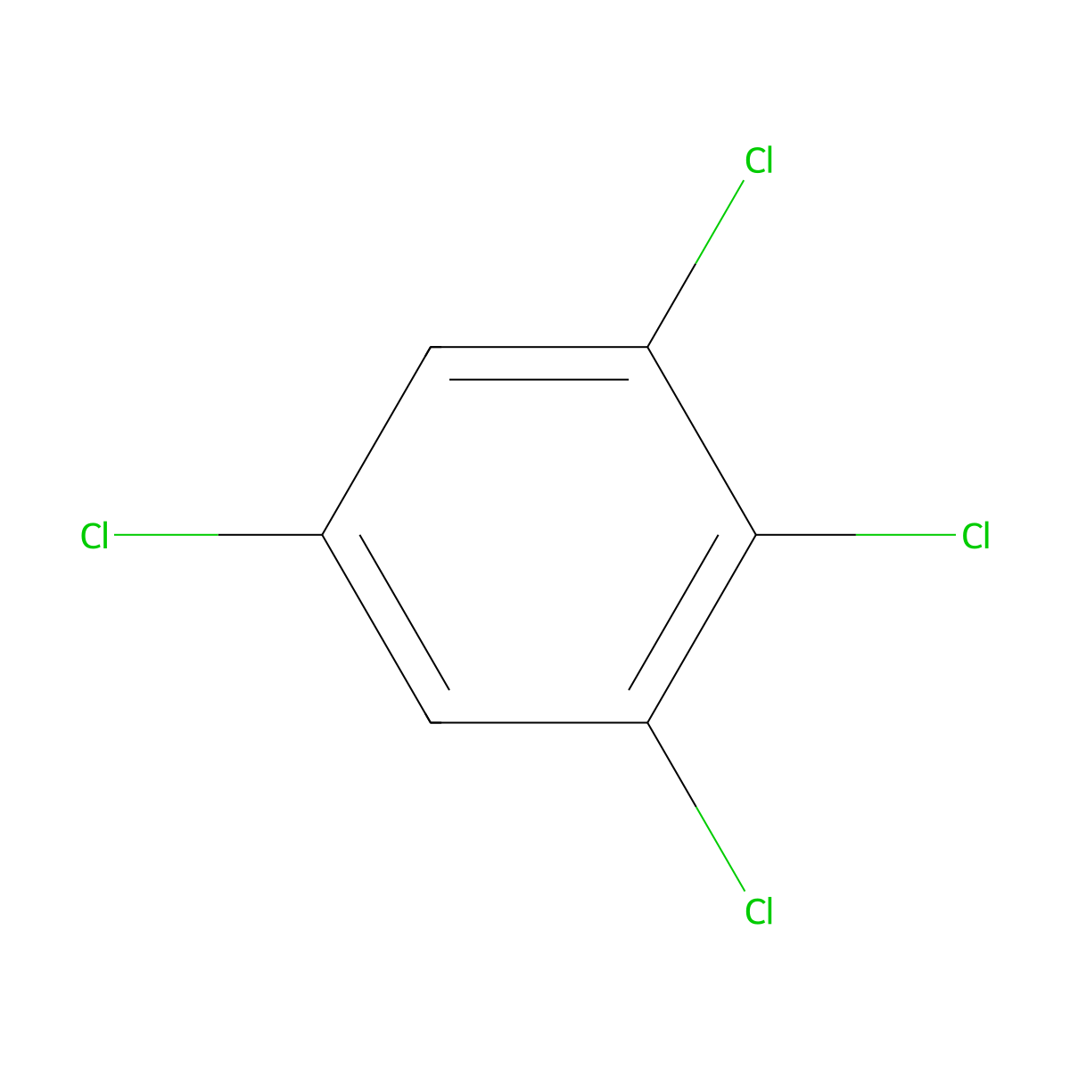 1,2,3,5-Tetrachlorobenzene molecular structure, CAS 634-90-2