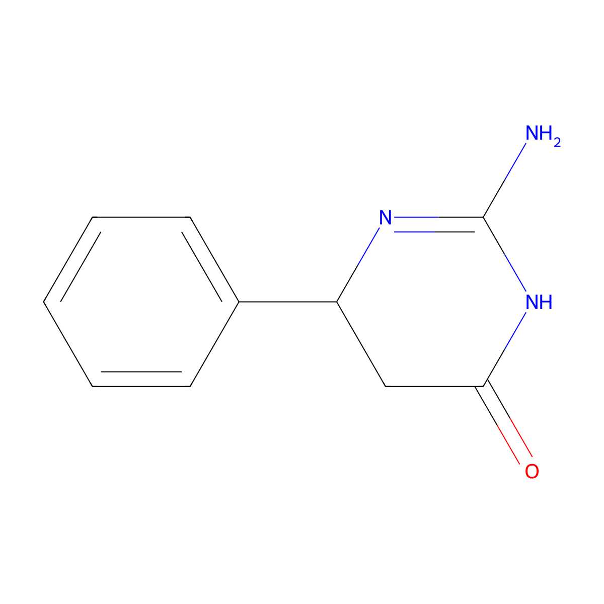 4(1H)-Pyrimidinone, tetrahydro-2-imino-6-phenyl- molecular structure, CAS 6340-72-3